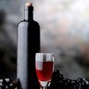 Glass of French wine