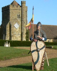 Norman soldier at Battle Abbey