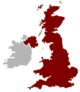 แผนที่สหราชอาณาจักร