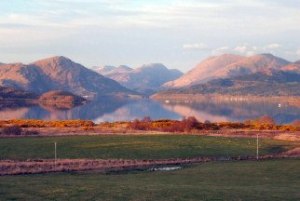 The view from Barcaldine Castle