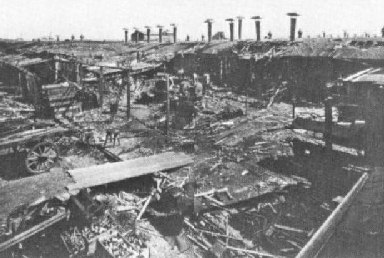 Barnbow after explosion courtesy of Leeds Library and Information Services