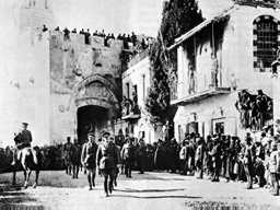Edmund Allenby marching into Jerusalem