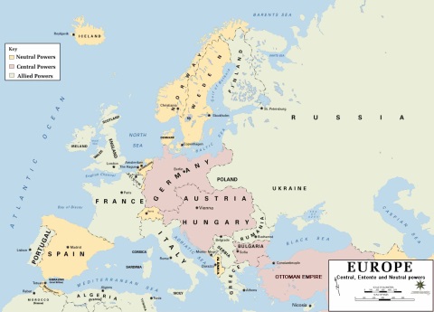 Allied Countries in 1914 WKPD