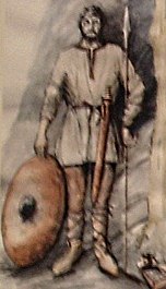 Anglo-Saxon warrior 400-700 HUK