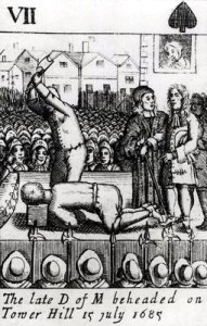 Execution of Monmouth on Tower Hill, 15 July 1685 (O.S) WKPD