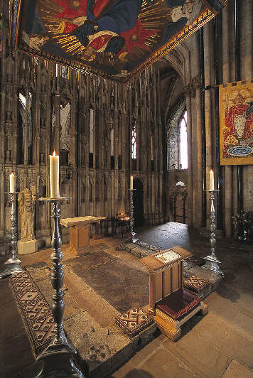 Shrine of St Cuthbert , photo © Durham Cathedral and Jarrold Publishing