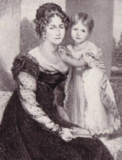 HRH The Duchess of Kent with Victoria aged 2