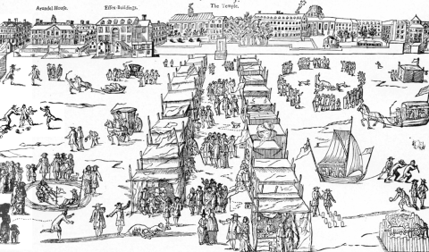 The Frost Fair in 1683