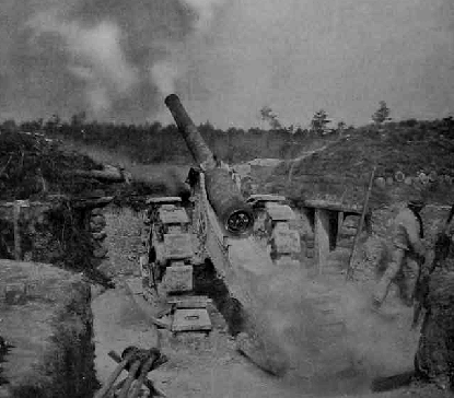 Gun fire in the trenches