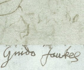 Guy Fawkes signatures
