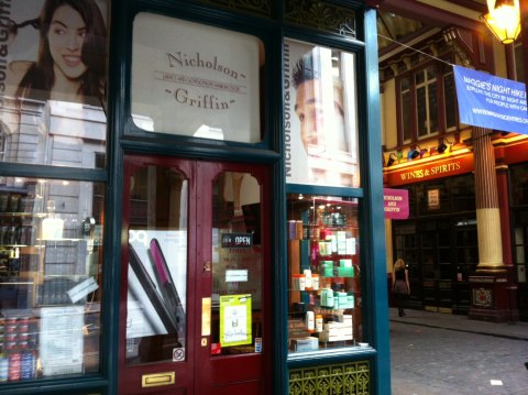 The barber's shop on Leadenhall Market