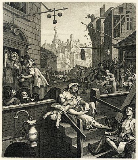 William Hogarth - Gin Lane