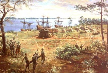 Jamestown colony in 1607 PD