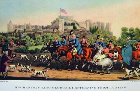 King George III returning from Fox Hunting