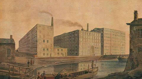 A Lancashire Cotton Mill, around 1820