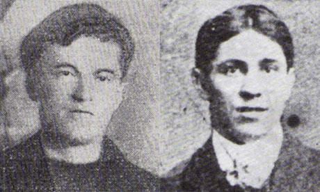 Picture of Leonard Worsell (left) and John 'Jac' John: two of the Llanelli strike casualties. PD