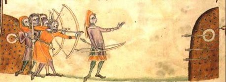 Archery from Luttrell Psalter