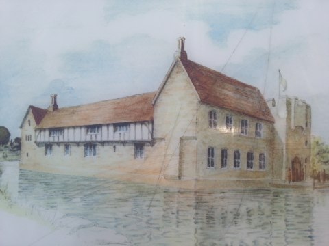 A diagram of what the manor used to look like