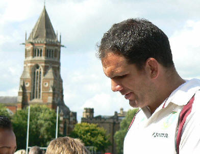 Martin Johnson visiting Rugby School