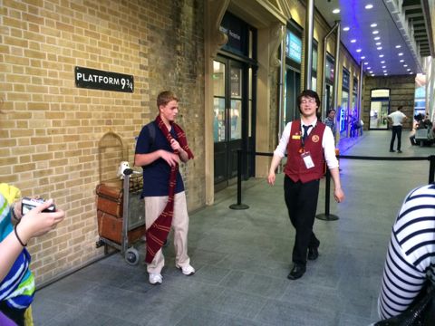 Harry Potter Platform 9 And Three Quarters At Kings Cross Station