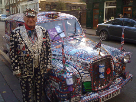 Pearly King in Greenwich, London