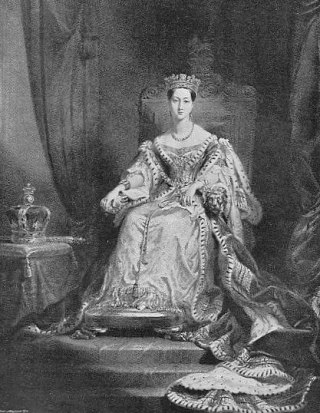 Queen Victoria in her coronation robes