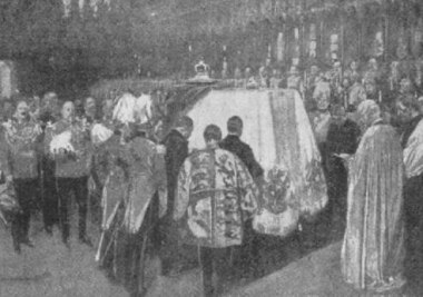 The funeral of Queen Victoria