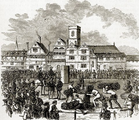 The site of executions at The Elms, Smithfield