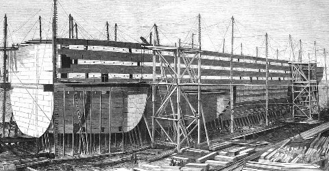 SS Great Eastern from the London Illustrated News