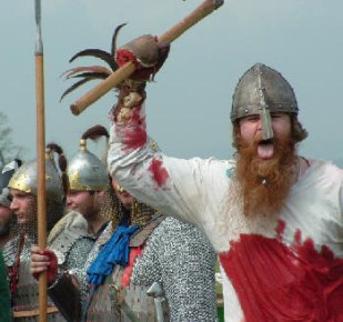 bloodied viking warriors