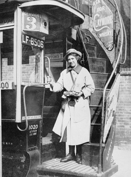 woman bus conductor WWI