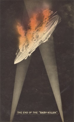 Zeppelin on fire