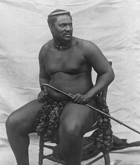 Zulu King Cetshwayo in 1878