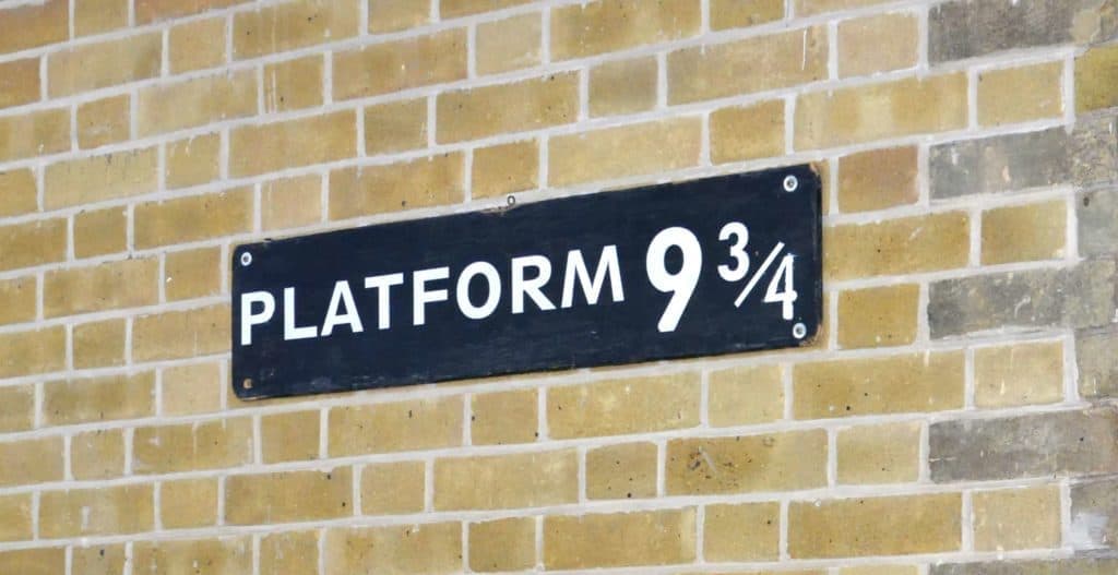 Harry Potter Platform 9 And Three Quarters At Kings Cross Station