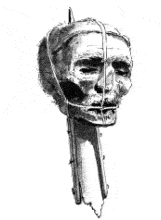 Cromwell's head on a spike