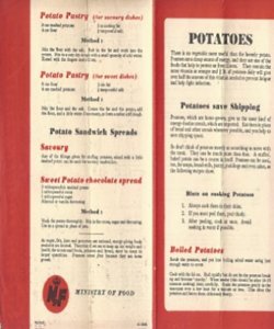 Potatoes leaflet