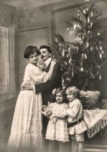 Victorian family at Christmas