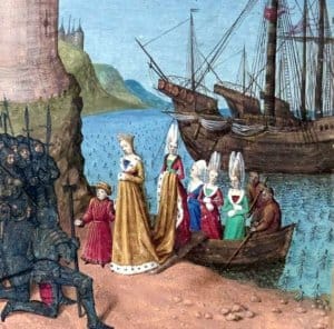 Queen Isabella arrives in England