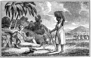 Mungo Park with an African woman