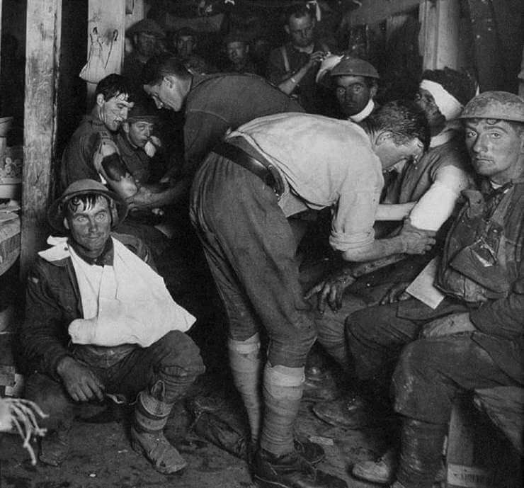 World War One injured soldiers