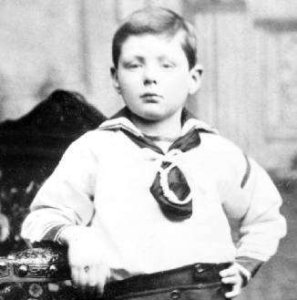 Churchill as a child