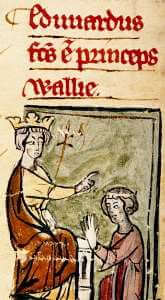 Edward I invests Edward II as Prince of Wales