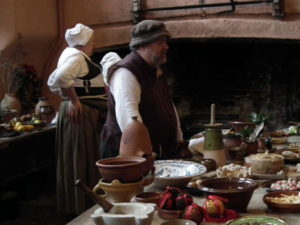 Tudor Christmas kitchen