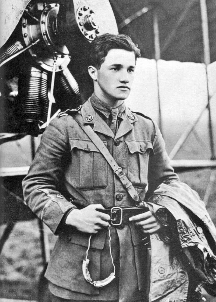 Albert Ball, First World War Fighter Ace. WC PD.
