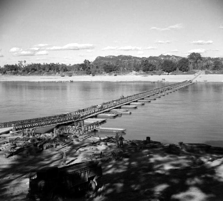 Bailey Bridge over the River Chindwin, December 1944