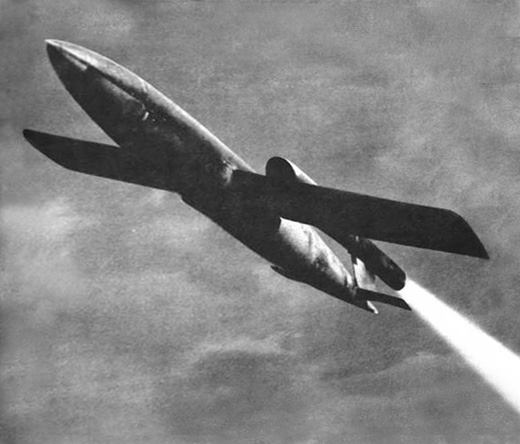 A V1 bomb nicknamed a Doodle-bug
