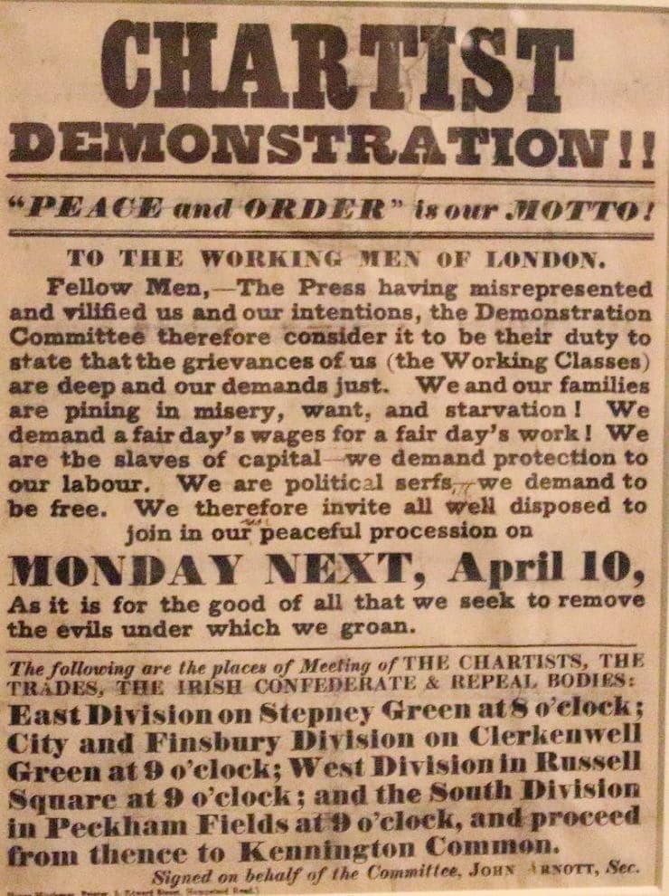 The Chartist Movement Historic UK