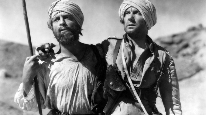 John Clements and Ralph Richardson in the 1939 film, The Four Feathers