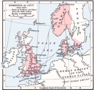 Cnut the great of Denmark, England and Norway