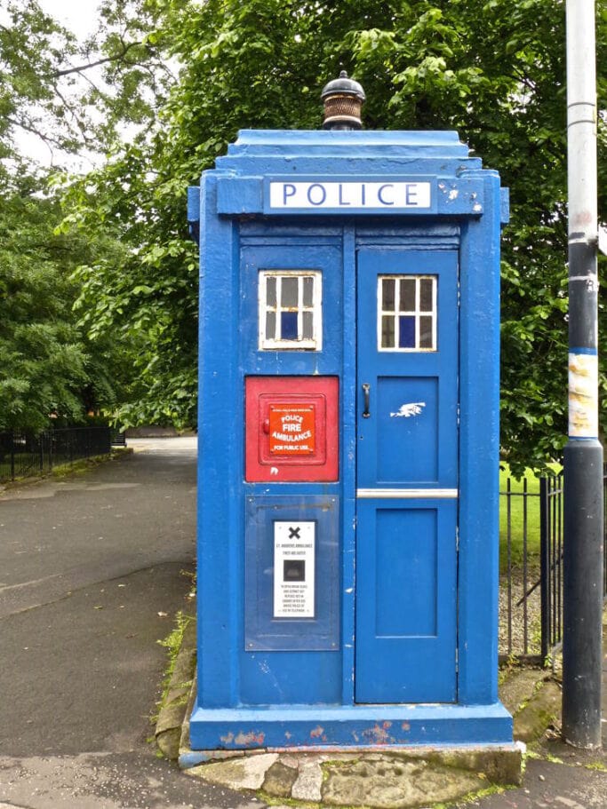 Green Police Boxes of Sheffield Historic UK